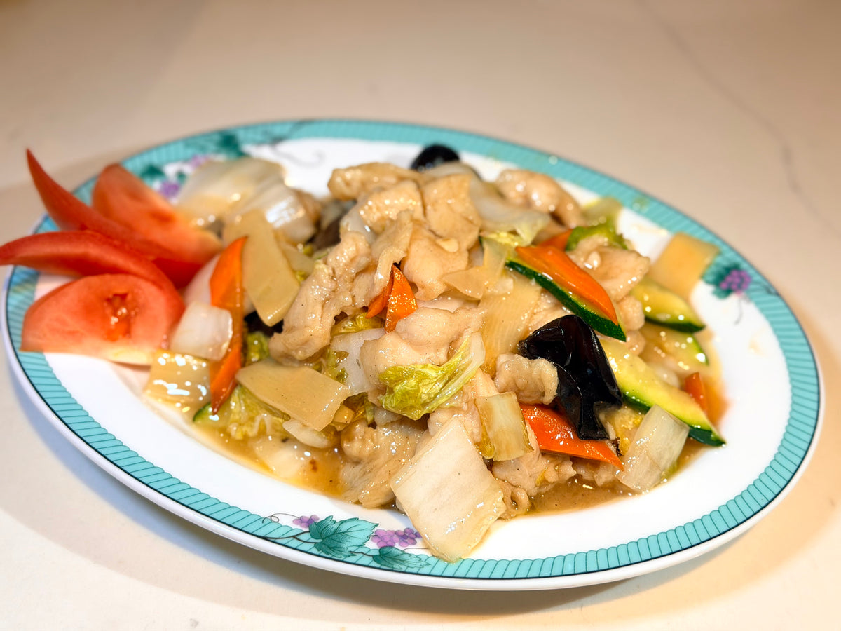 Poulet sauté aux légumes